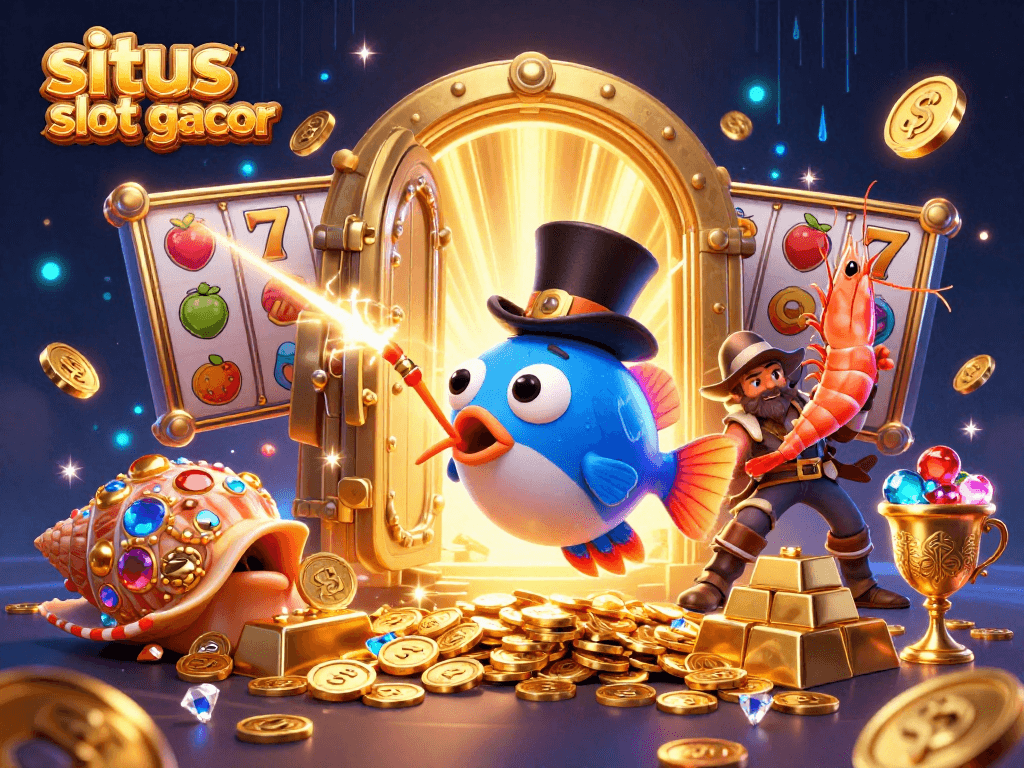 Win big with situs slot gacor symbols like lucky 7s and golden coins in this dynamic scene.