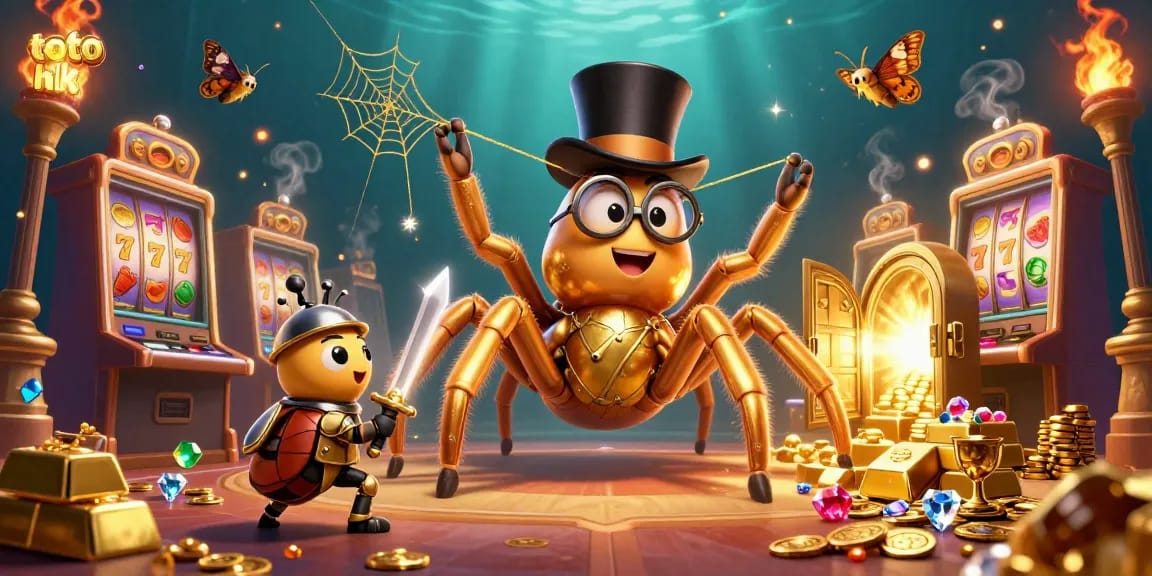 Temukan keseruan bermain toto hk dengan tarantula emas dan knight kecil dalam dunia kasino.