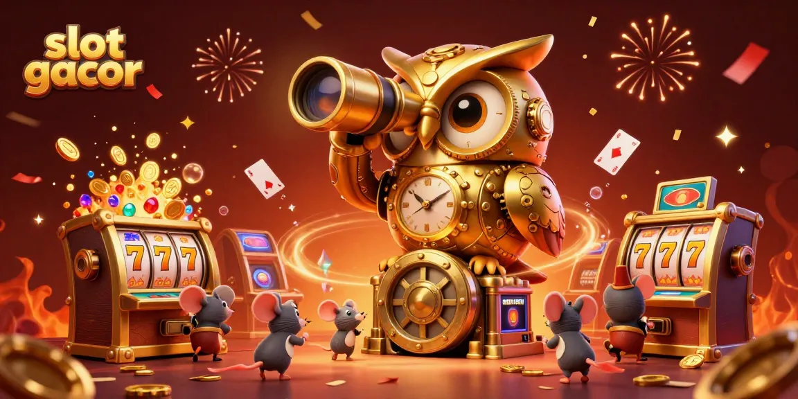 Experience exhilarating slot gacor action with whimsical 3D characters in a vibrant casino setting.