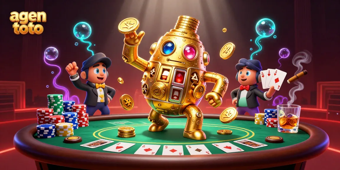 Temukan agen toto terbaik dengan gambar ilustrasi kasino dinamika dan simbol keberuntungan.
