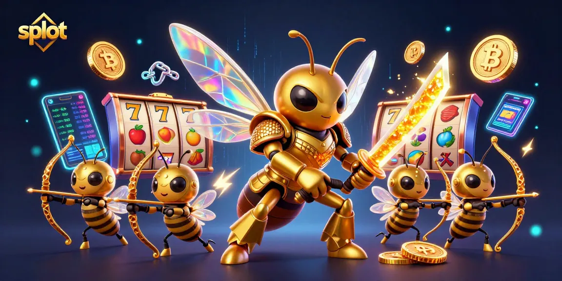 Putar slot bertema dengan hornet dan simbol keberuntungan di kasino digital.