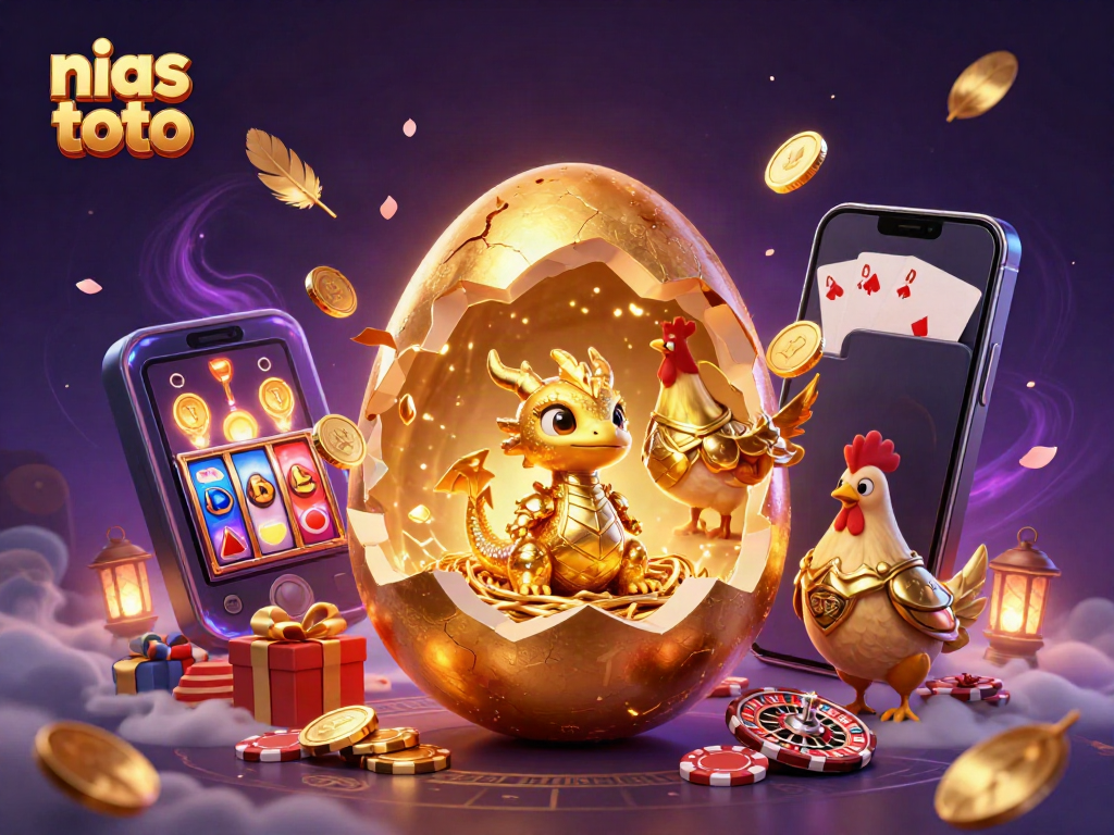 Permainan slot online menarik di nias toto dengan naga emas dan chip poker