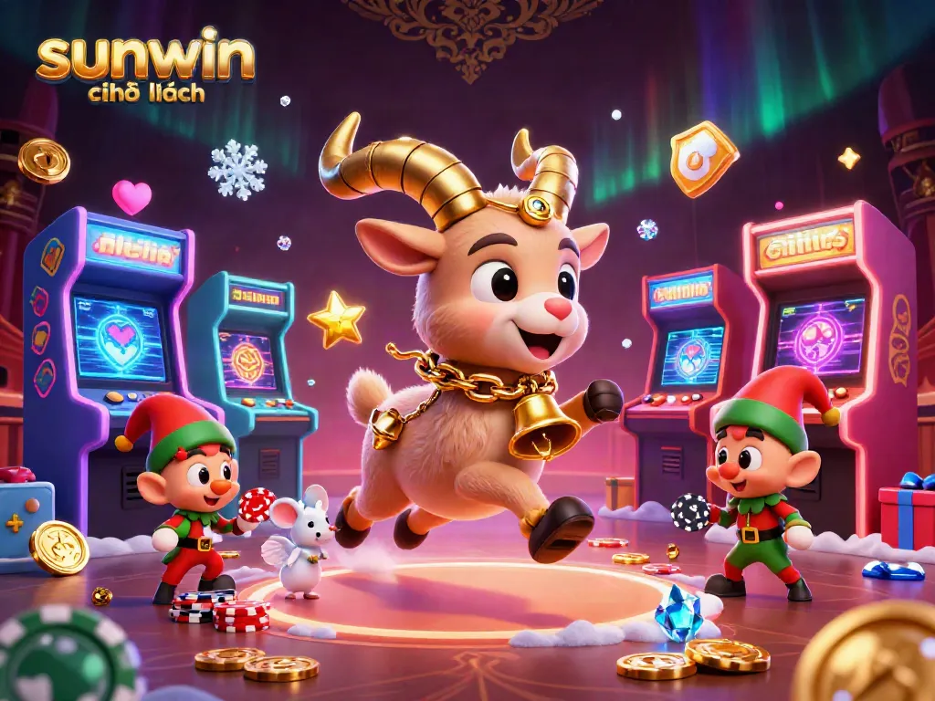 Experience the thrill of sunwin chính hãng with vibrant casino action in an animated festive setting.