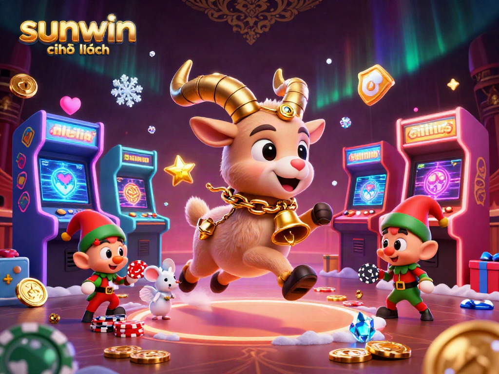 Experience the thrill of sunwin chính hãng with vibrant casino action in an animated festive setting.