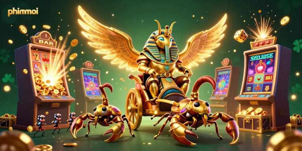 Engage with phimmoi's vibrant casino adventure featuring 3D characters in dynamic gambling action.