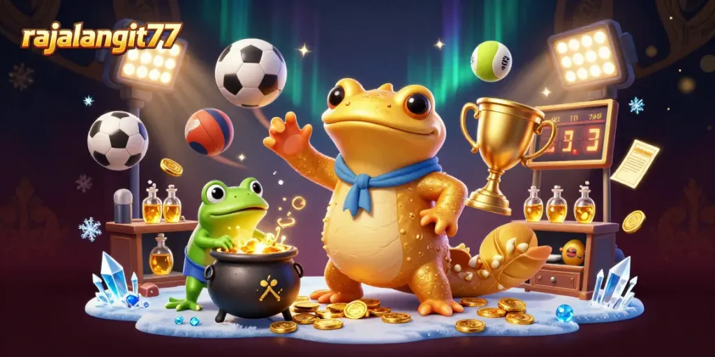 Engage with rajalangit77 for top-tier sports betting strategies featuring a golden salamander alchemist.