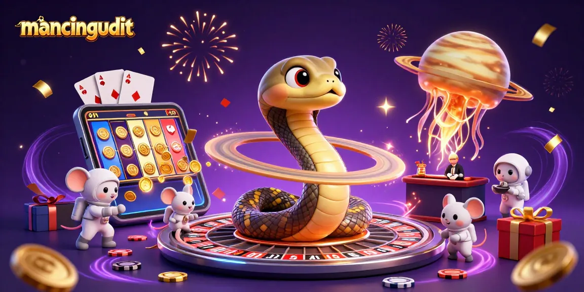 Engage with mancingduit in this vibrant casino scene of bets placed around a roulette wheel.