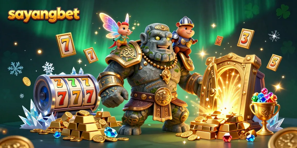 Experience captivating moments at sayangbet with a magical 3D casino scene featuring unique characters and enchanting riches.