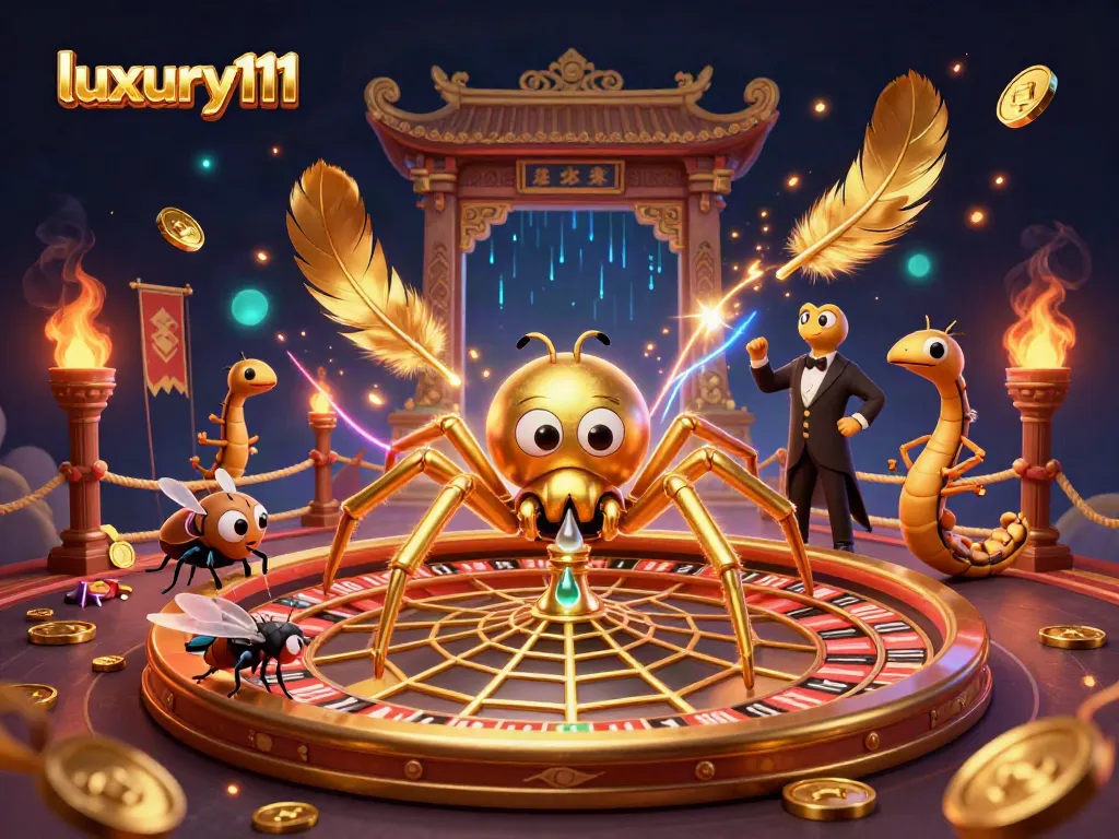 Place your bets at luxury111 in an immersive roulette wheel scene with vibrant casino elements.