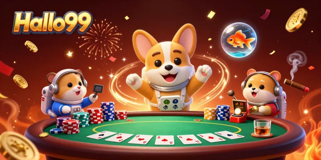 Engage in thrilling gameplay at Halo99 where the cartoon astronaut challenges the casino cosmos!
