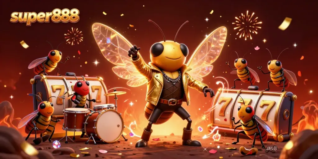 super888 menghadirkan pengalaman slot yang menakjubkan dengan cicada rock star yang luar biasa.