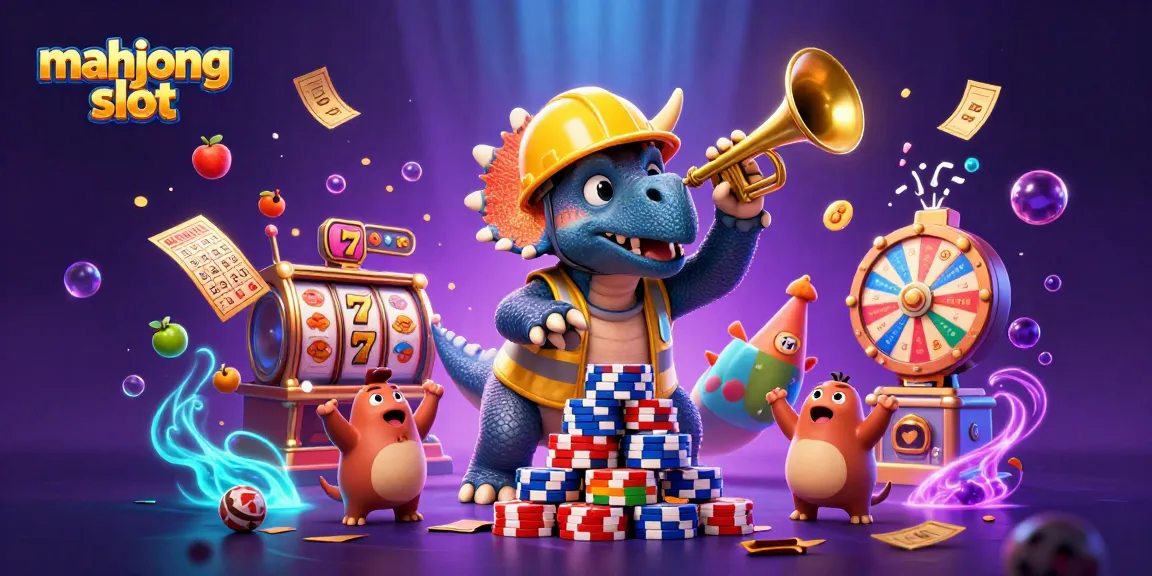 Experience thrilling mahjong slot action with vibrant casino characters celebrating big wins!