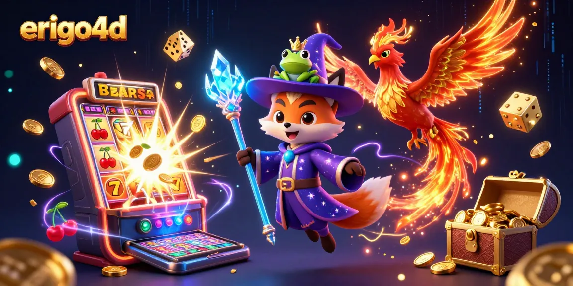 Experience the exciting world of gambling with erigo4d, featuring a wizard fox and thrilling game elements.