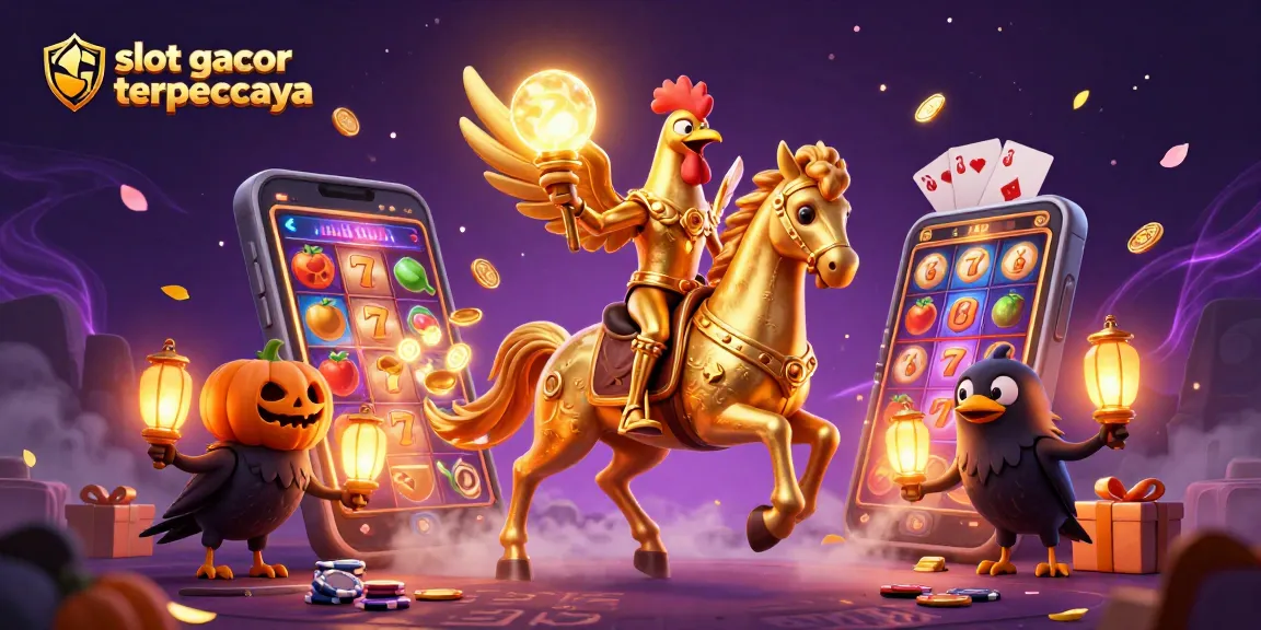 Slot gacor terpercaya, merasakan keseruan permainan slot dengan berbagai elemen menarik dan karakter unik dalam ilustrasi 3D.