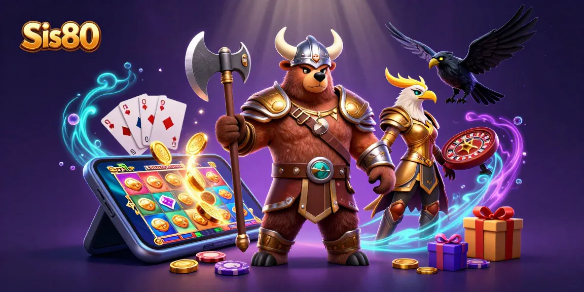 Mainkan Sis80 dalam dunia perjudian dengan karakter 3D menarik dan elemen kasino yang meriah.