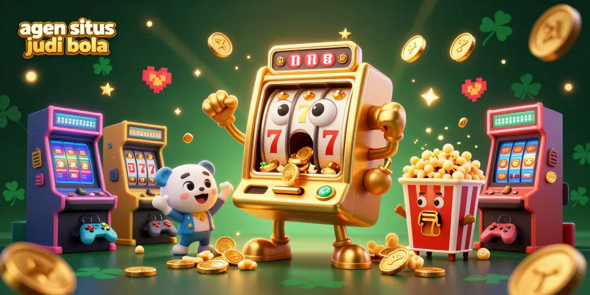 Experience excitement with agen situs judi bola as golden slot machines celebrate wins through dynamic game elements.