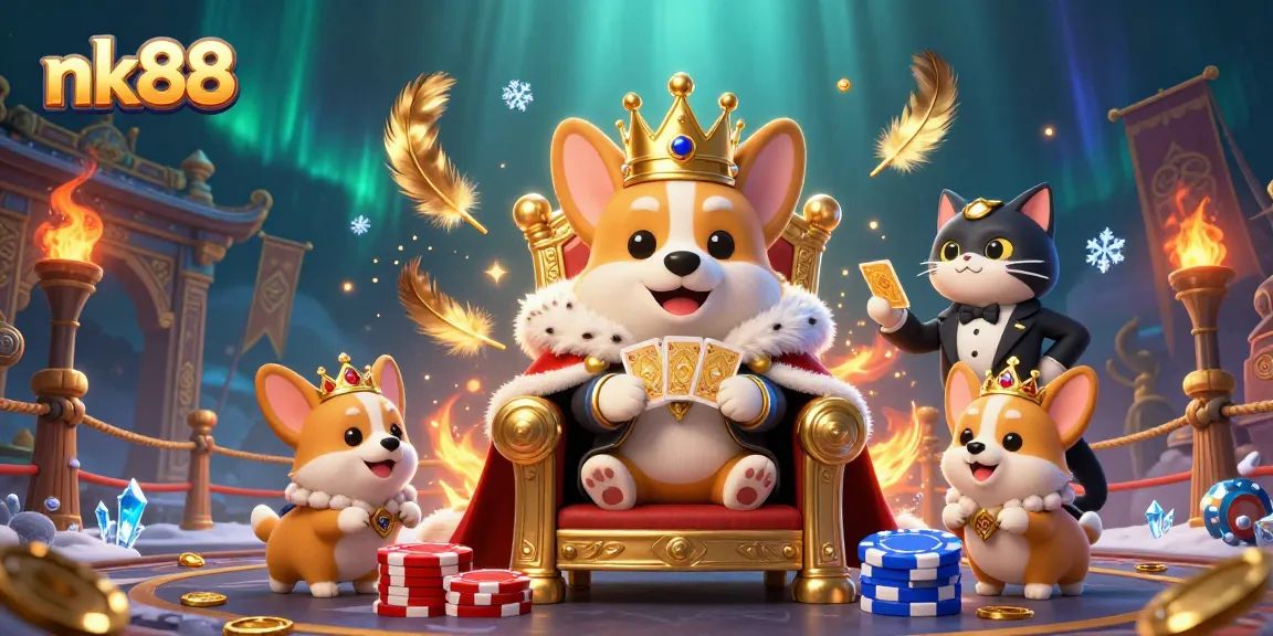 Experience the excitement at nk88, where the royal corgi reigns over thrilling gaming adventures.