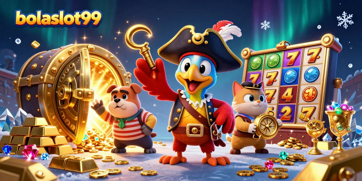 Engage with bolaslot99's thrilling slots in a dazzling pirate-themed casino adventure.