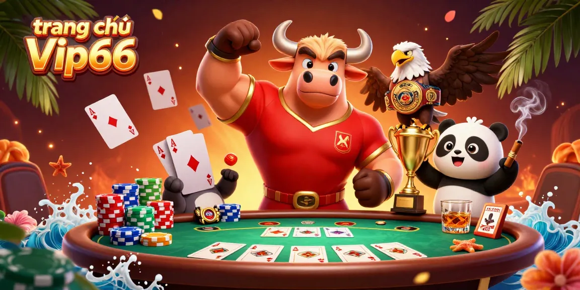 Experience the excitement of trang chủ Vip66 with a vibrant casino scene featuring victory and celebration.