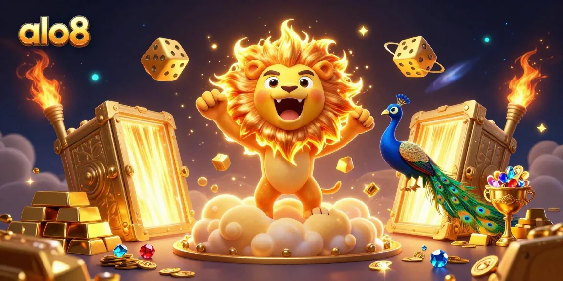 alo8 players enjoy vibrant casino thrills with golden treasures and dynamic characters in 3D