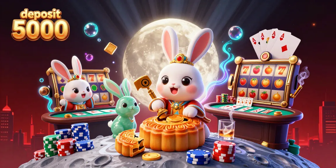 Spin and win at the exciting online casino scene with deposit 5000 options featured in the vibrant artwork