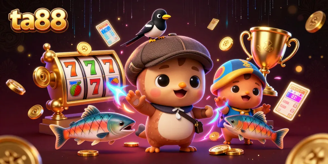 Engage with thrilling gaming moments at ta88 featuring vibrant 3D elements and characters.