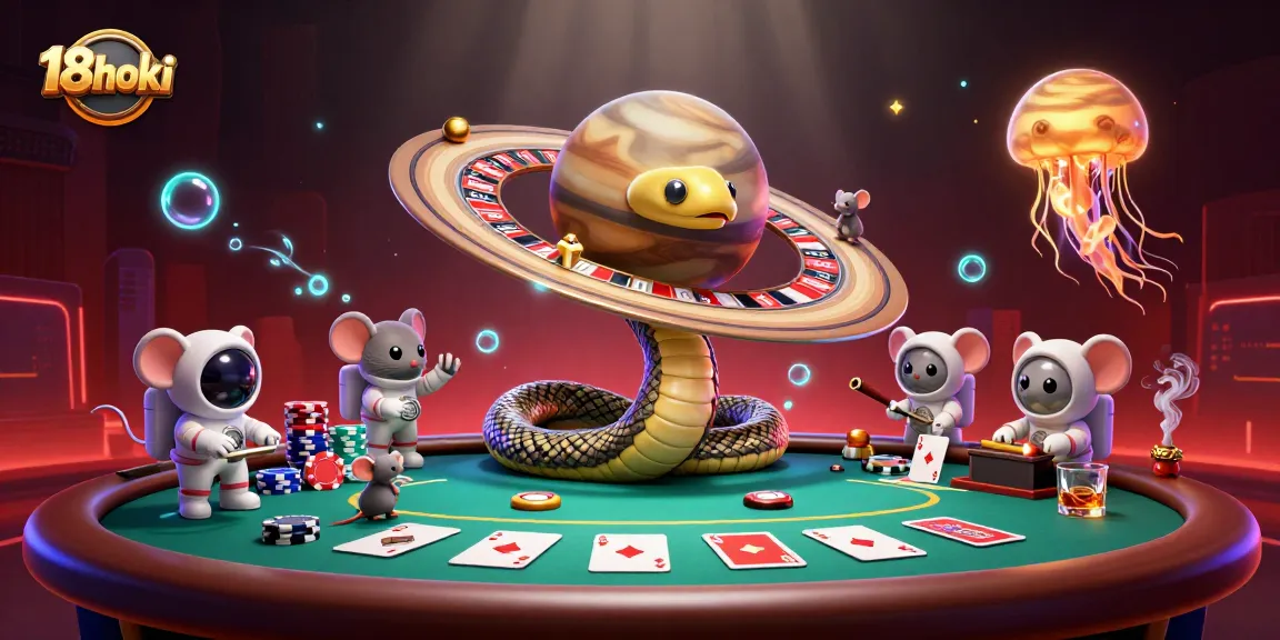 Experience the thrill of 18hoki gaming with dynamic elements and colorful characters.