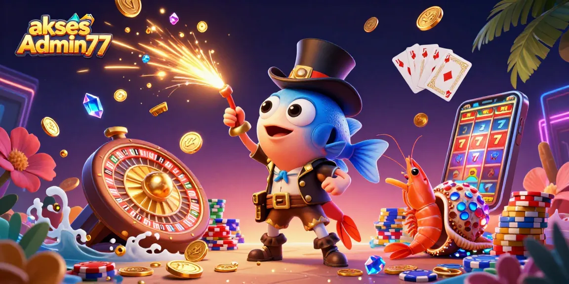 Engage with the exciting world of akses Admin77, where glowing anglerfish and golden coins collide.