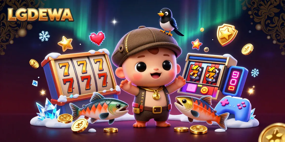 Experience thrilling gameplay with LGODEWA's vibrant slot reels and charming 3D cartoon characters.