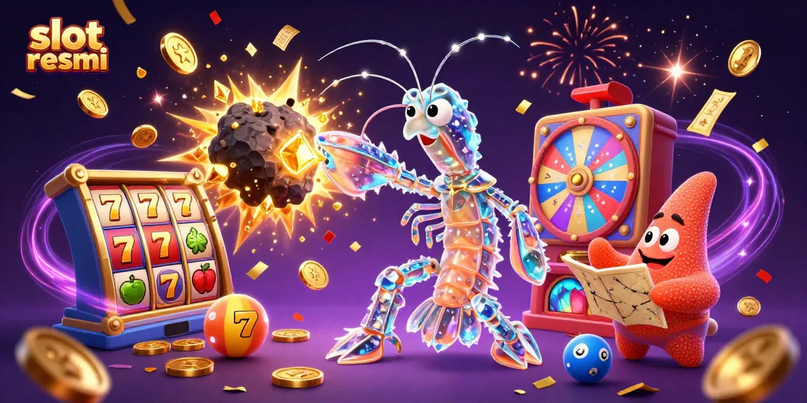Experience the excitement of slot resmi with vibrant gameplay elements and stellar characters in a thrilling casino scene.