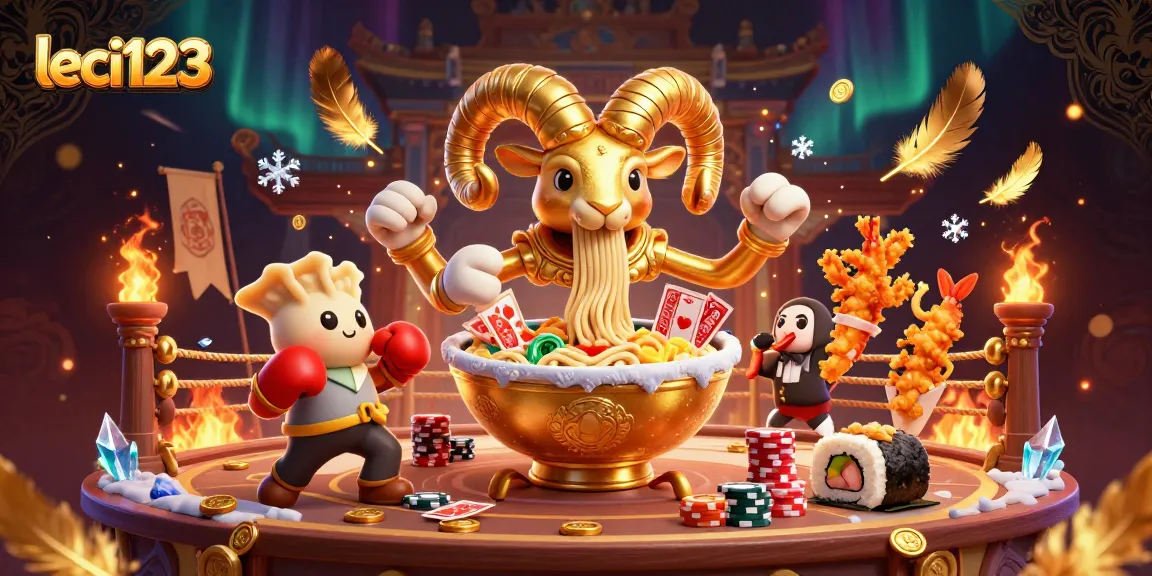 Exciting leci123 online gaming scene with cartoon characters dealing cards in a vibrant casino atmosphere.