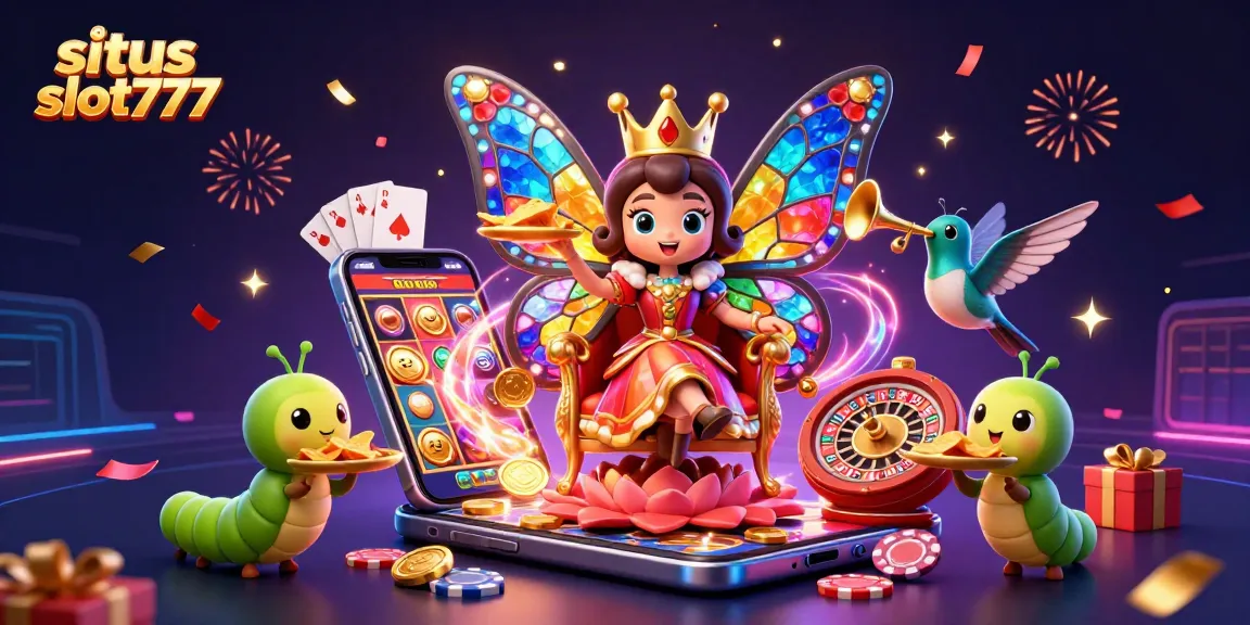 Experience thrilling wins at situs slot777 with vibrant 3D illustrations showcasing rich game elements and characters.