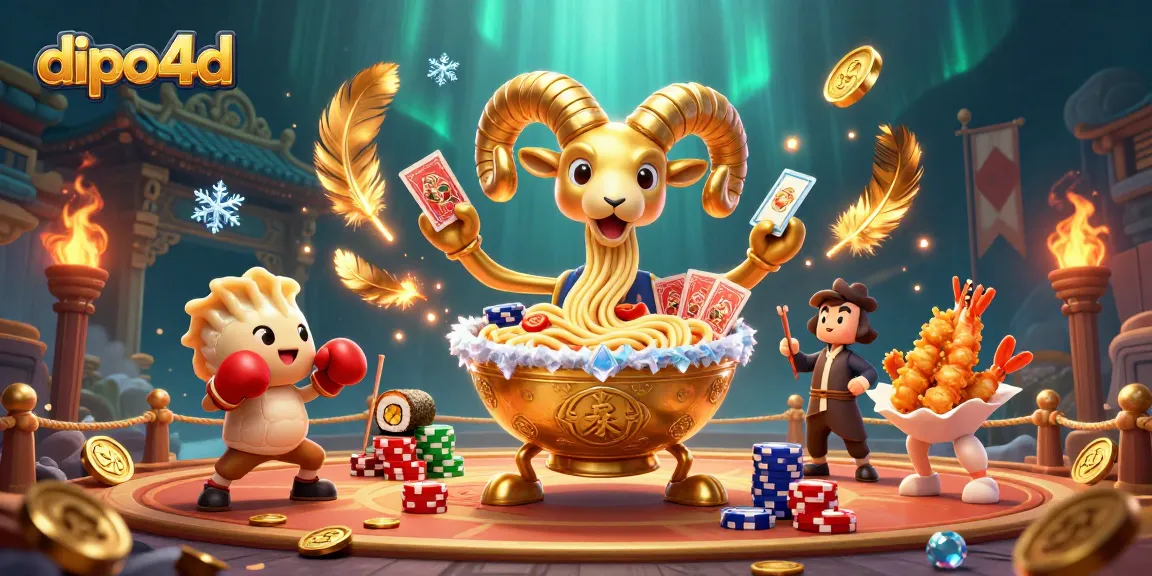 Experience strategic wins at dipo4d with a dynamic casino scene featuring characters and gaming elements!